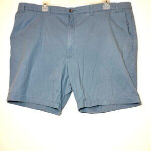 Roundtree & Yorke Light Blue Flat Front Casual Shorts Sz 46